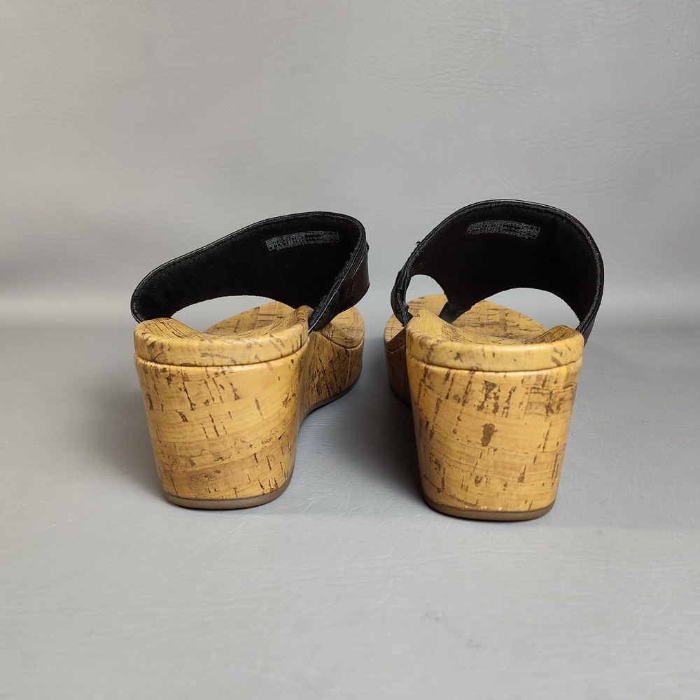 Vionic Atlantic Cameron Natural Womens Faux Leather Cork Thong Wedge Sz 7 - Picture 6 of 16